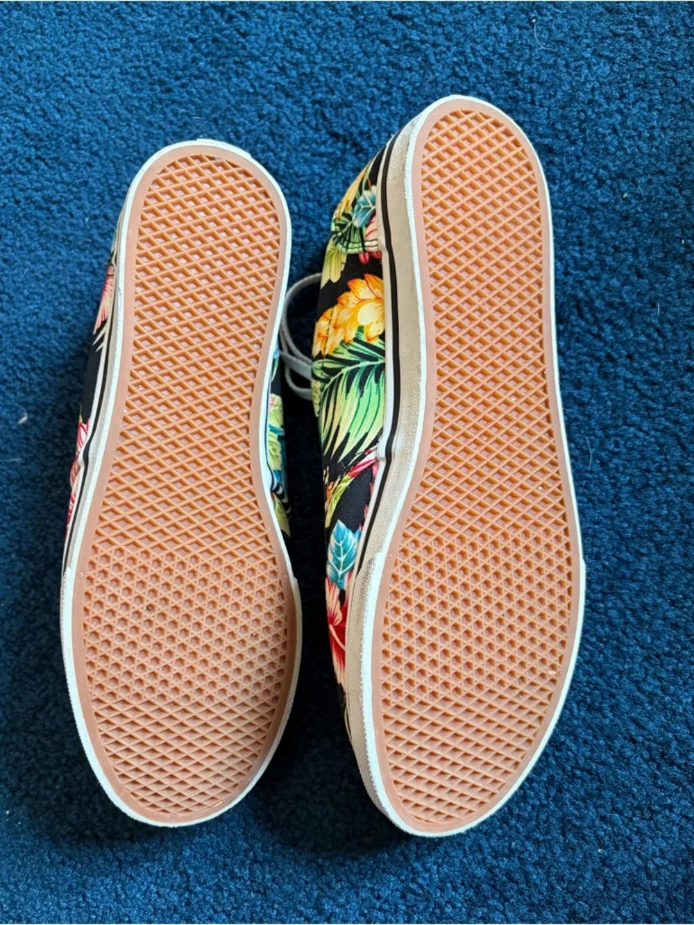 Vans Black Floral Low-Top Sneakers with Multicolor Tropical Print